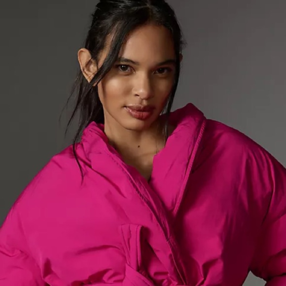 Maeve Crop Cocoon Puffer Jacket - Picture 5 of 10